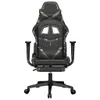 vidaXL Gamingstuhl mit Massage Fußstütze Schwarz Tarnfarben Produktbild-Vorschau 5