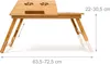relaxdays Notebook-Betttablett braun Produktbild-Vorschau 13