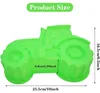 Silikonová forma na koláč ve tvaru traktoru, 3D, zelená, Náhled obrázku produktu 3