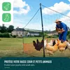 VOUNOT® Hühnerzaun & Hundezaun, 12m Mobiler Zaun,PE Produktbild-Vorschau 7