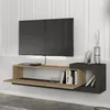 Meuble TV 'Luhanka' 150x29,5x38,5cm chêne / anthracite Voir les images du produit 2