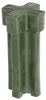 A green plastic tool for driving ground sleeves into the ground. Voir les images du produit