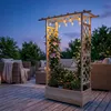 Relaxdays Blumenkasten mit Rankgitter & Dach, HBT: Produktbild-Vorschau 2