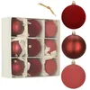 Springos® Boules d'arbre de Noël 9 pièces 8,5 cm Voir les images du produit 8