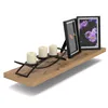 A wooden shelf with decorative items on it. Produktbild-Vorschau