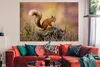 MuchoWow® Poster Holz - Eichhörnchen - Blumen 180x120 cm - Produktbild-Vorschau 2