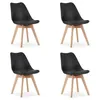 Sedia MARK nera x 4 Anteprima dell’immagine prodotto 1