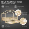 ML-Design Kinderbett Hausbett 90x200 cm Natur mit Matratze Produktbild-Vorschau 4