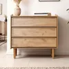 Kommode Holz mit 3 Schubladen & abgeschrägten Fronten | B Produktbild-Vorschau 2