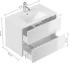 Badmöbel Limes & Waschtisch 80cm 2 Greifraum SoftClose Produktbild-Vorschau 6