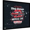 MuchoWow® MuchoWow® Gerahmtes Poster Mancave - Auto - Retro Produktbild-Vorschau 1