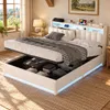 Polsterbett 140x200 cm mit USB, Doppelbett mit Produktbild-Vorschau 1