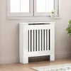 vidaXL Kryt radiátora vysoký lesk biely 78 x 19 x 81,5 cm Náhľad obrázku produktu 3