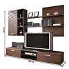A modern living room wall unit with a television and shelving. Náhled obrázku produktu