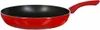 A red frying pan with a black interior and a red handle is shown against a white background. Voir les images du produit