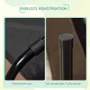 Close-up shots of a dog bed's frame and feet, with text highlighting its features. Produktbild-Vorschau