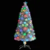 The Living Store Umelý vianočný stromček s LED biely 120 cm Náhľad obrázku produktu 2