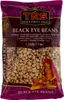 A bag of black eye beans with product information and branding. Produktbild-Vorschau