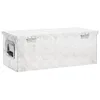 vidaXL Aufbewahrungsbox Silbern 70x31x27 cm Aluminium Produktbild-Vorschau 4