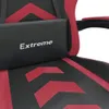 vidaXL Gaming-Stuhl mit Fußstütze Schwarz und Weinrot Produktbild-Vorschau 10