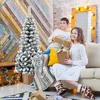 Beflockter Weihnachtsbaum, Künstlicher Christbaum mit Produktbild-Vorschau 2