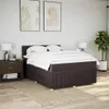 vidaXL Boxspringbett mit Matratze Dunkelbraun 140x190 cm Produktbild-Vorschau 4