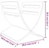 vidaXL Stojan na noviny Wood Freestanding White Náhled obrázku produktu 7