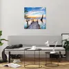 Bilder auf glas - Brücke See - 60x60cm - Glasbilder - Produktbild-Vorschau 6