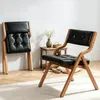 Set van 2 opklapbare eetkamerstoelen bekleed met kunstleer, Productafbeelding-voorbeeld 3