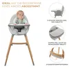 A baby sitting in a high chair with feature callouts. Anteprima dell’immagine prodotto