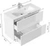 Badmöbel Taifun Slimline 80cm 2 grifflose SoftClose Auszüge Produktbild-Vorschau 7