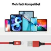 USB-A auf iPhone Nylon Kabel Typ A Ladekabel für iPhone - Produktbild-Vorschau 2