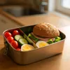 Gardenko Lunch Box 1.5L nerezová oceľ 20x15x7 cm tesniaci Náhľad obrázku produktu 10