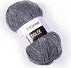 YarnArt Dolce 760 Grau Plüschgarn 100g 120m Chenille Produktbild-Vorschau 4