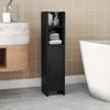A black bathroom cabinet is shown next to a sink and a bathtub. Podgląd zdjęcia produktu