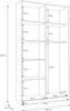 Forte HOME NOOK Merhzweckschrank 100 40, moderner Produktbild-Vorschau 7