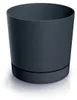 Blumentopf mit Untersetzer anthrazit TUBO P DPOP240-S433 Produktbild-Vorschau 1