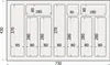 Sossai® Besteckeinsatz für Schubladen 80cm | 73 x 43 cm | Produktbild-Vorschau 4