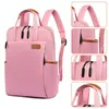 （Rosa）Rucksack Wasserdicht Laptop-Rucksack Freizeitrucksack Produktbild-Vorschau 4