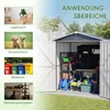 Metalen gereedschapsschuur 142 x 185 cm met metalen Productafbeelding-voorbeeld 8