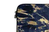 MuchoWow® Laptop Hülle 13 Zoll Blau - Gold - Marmor - Produktbild-Vorschau 3