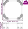 vidaXL wasmachineonderstel, grijs, 67 x 67 x 21,5 cm, Productafbeelding-voorbeeld 8