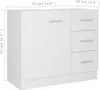 vidaXL Szafka podumywalkowa biała 63x30x54 cm materiał Podgląd zdjęcia produktu 9