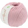 A ball of pink yarn with a label. Produktbild-Vorschau