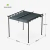 Blumfeldt Pergola 3x3 m - Wetterfestes Polyesterdach, Produktbild-Vorschau 8