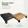 STOLMAK Podstavec pod kvetináč na kolieskach 30x30x8 cm Náhľad obrázku produktu 8