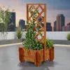 Mucola Pflanzkübel mit Rankgitter Pflanzkasten mit Spalier Produktbild-Vorschau 1
