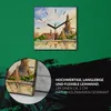 Coloray Uhr auf Leinwand 30x30 cm Wand Uhr Dekoration Produktbild-Vorschau 5