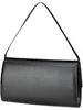 A black clutch bag with a single strap, shown against a white background. Produktbild-Vorschau