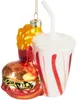 BRUBAKER Fast Food Menü Weihnachtskugel aus Glas - Burger Produktbild-Vorschau 6